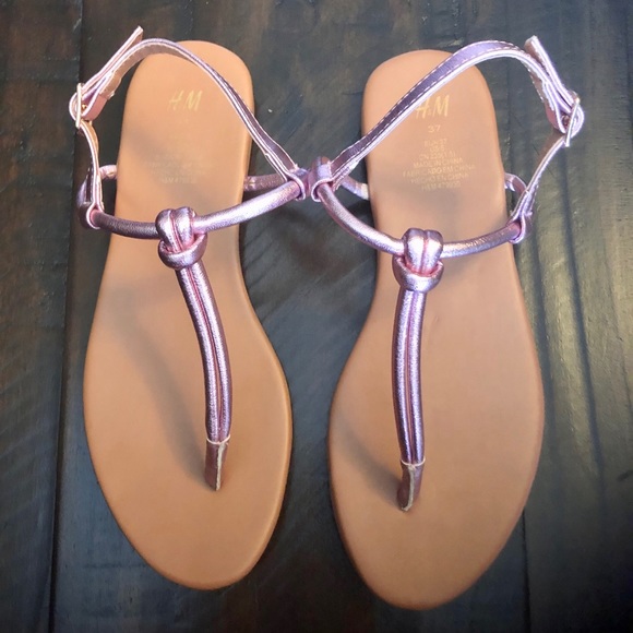 Metallic pink T-strap sandal H&M - Picture 2 of 6